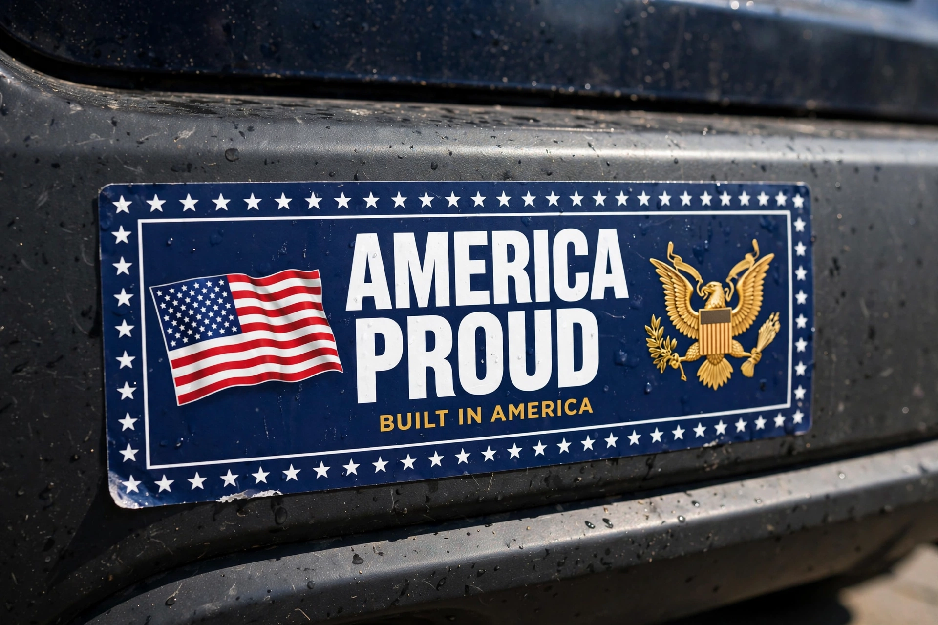 America Proud bumper sticker