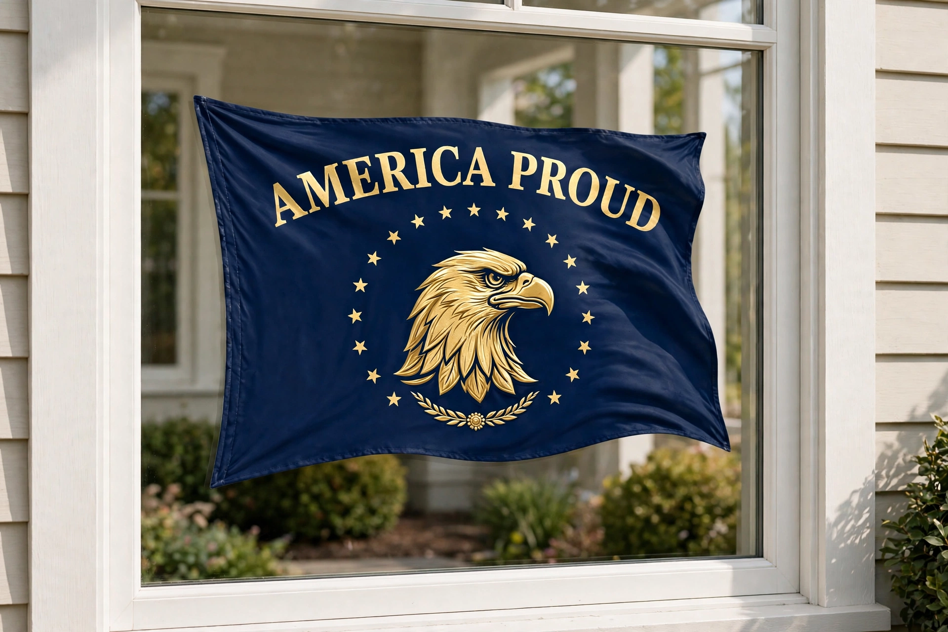 Home window flag decal